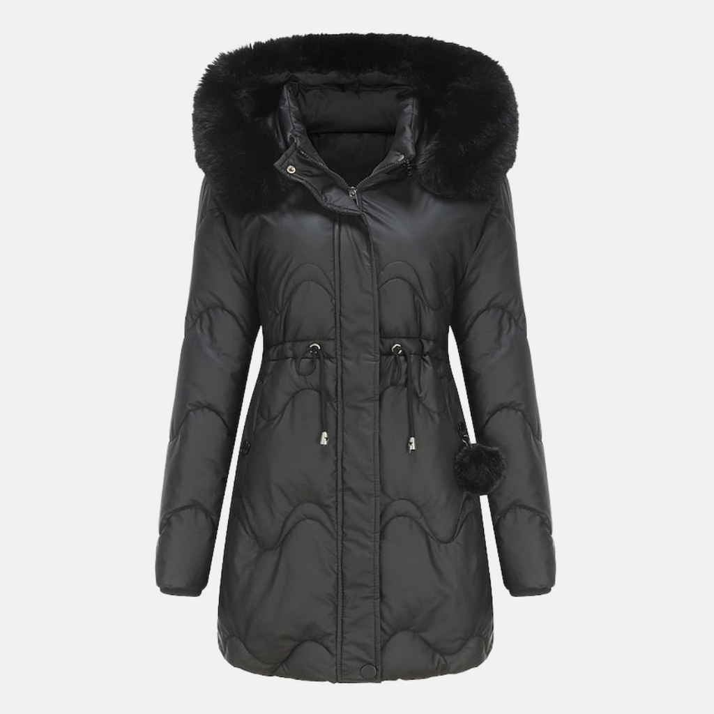 Parka Longue avec Capuche et Taille Ajustable pour Femme | Idéale pour Hiver