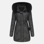 Parka Longue avec Capuche et Taille Ajustable pour Femme | Idéale pour Hiver