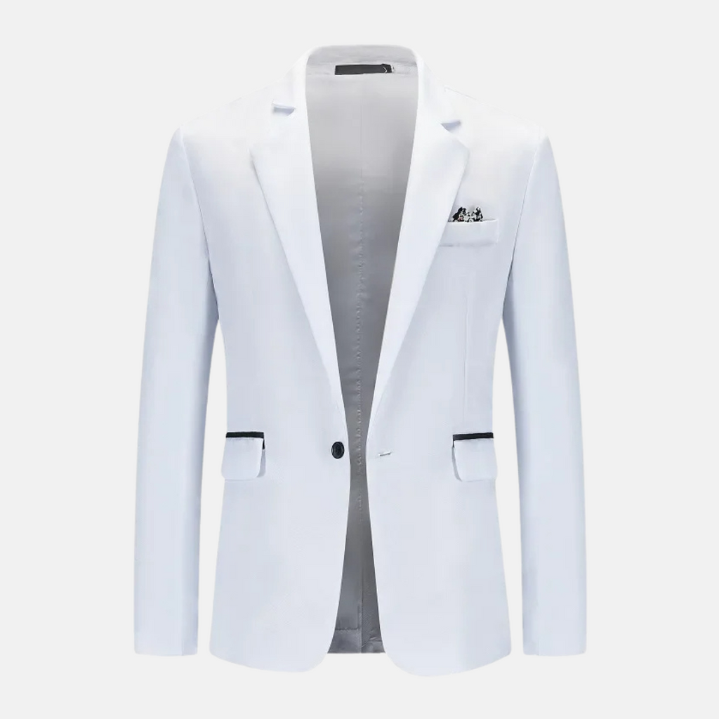 Blazer À Manches Longues Avec Fermeture À Bouton Pour Homme | Idéal Pour Les Occasions Formelles