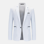 Blazer À Manches Longues Avec Fermeture À Bouton Pour Homme | Idéal Pour Les Occasions Formelles
