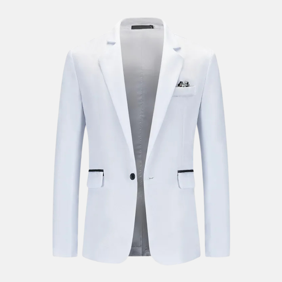 Blazer À Manches Longues Avec Fermeture À Bouton Pour Homme | Idéal Pour Les Occasions Formelles