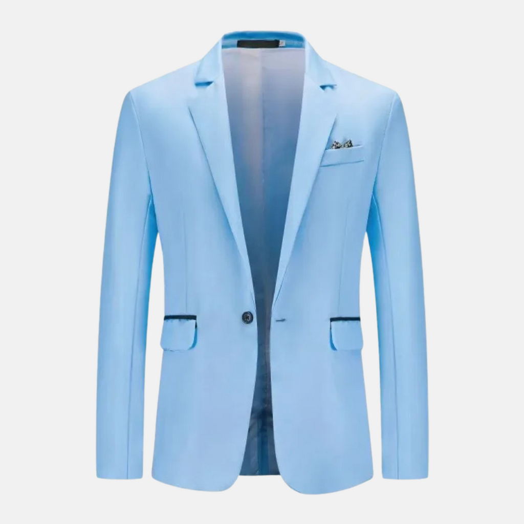 Blazer À Manches Longues Avec Fermeture À Bouton Pour Homme | Idéal Pour Les Occasions Formelles
