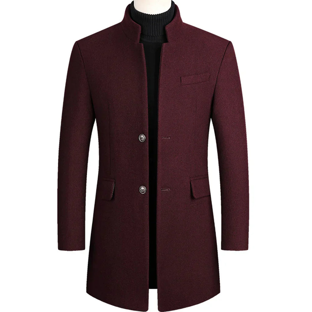 Manteau Long avec Fermeture Croisée pour Homme | Idéal pour les Occasions Formelles et Quotidiennes