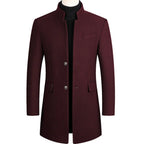 Manteau Long avec Fermeture Croisée pour Homme | Idéal pour les Occasions Formelles et Quotidiennes
