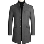 Manteau Long avec Fermeture Croisée pour Homme | Idéal pour les Occasions Formelles et Quotidiennes