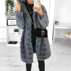 Manteau Long avec Fermeture À Boutons pour Femmes | Idéal pour L’Hiver