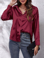 Chemise à Manches Longues à Coupe Ajustée pour Femme | Idéale pour un Usage Polyvalent