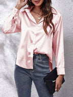 Chemise à Manches Longues à Coupe Ajustée pour Femme | Idéale pour un Usage Polyvalent