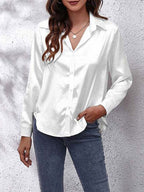 Chemise à Manches Longues à Coupe Ajustée pour Femme | Idéale pour un Usage Polyvalent