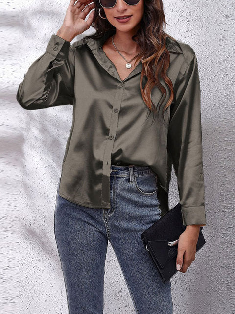 Chemise à Manches Longues à Coupe Ajustée pour Femme | Idéale pour un Usage Polyvalent