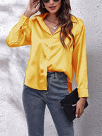 Chemise à Manches Longues à Coupe Ajustée pour Femme | Idéale pour un Usage Polyvalent