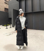 Manteau d’Hiver Long avec Manches Longues pour Femme | Idéal pour la Saison Froide