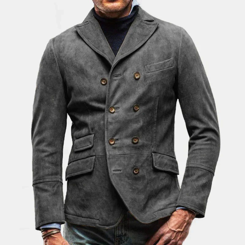 Blazer Croisé Avec Boutons Pour Homme | Idéal Pour Le Bureau Et Les Occasions Formelles