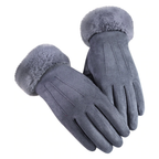 Gants à Finition Douce avec Bordure au Poignet pour Femmes | Idéaux pour les Journées Froides