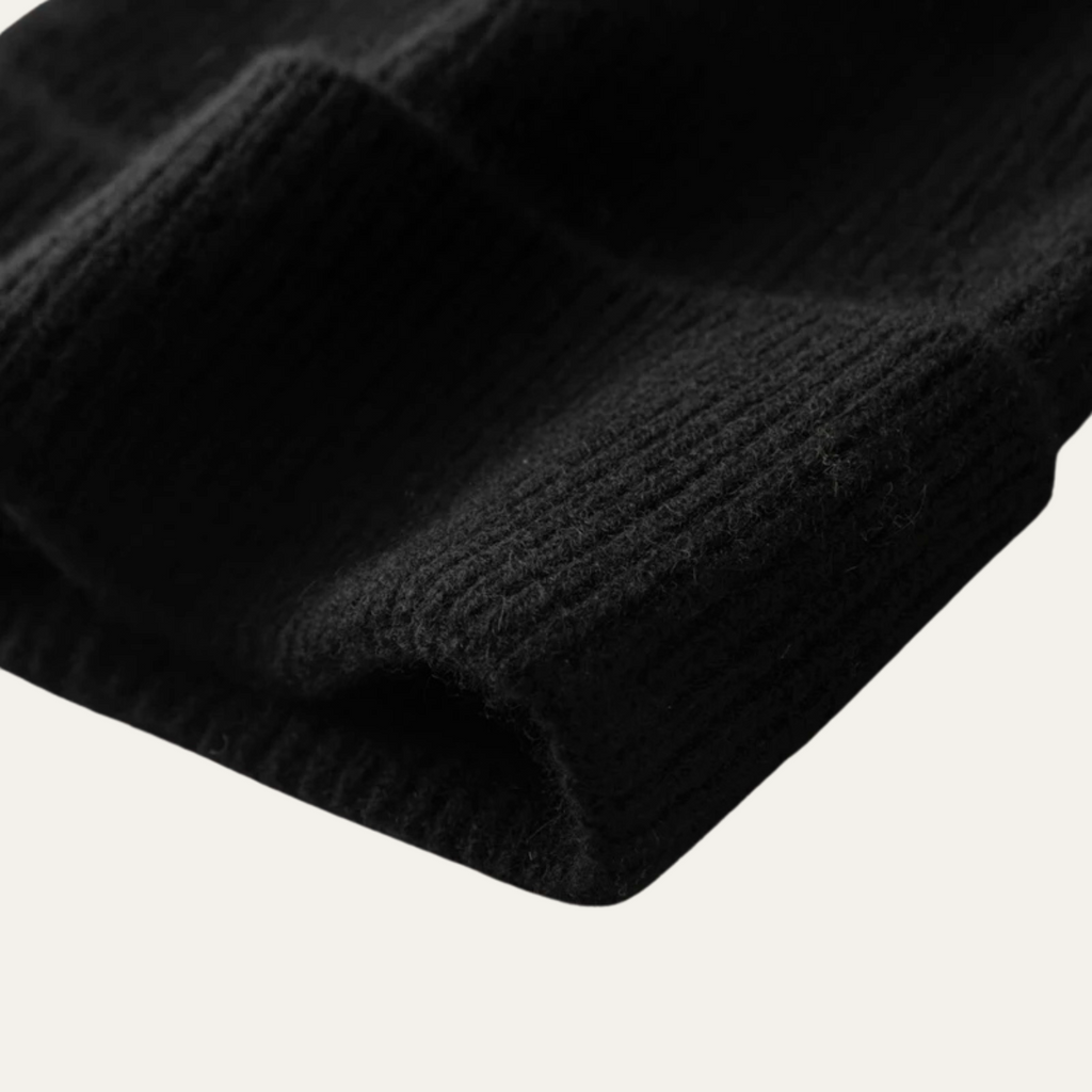 Bonnet À Côtes avec Revers pour Hommes | Idéal pour Les Activités Quotidiennes En Saison Froide