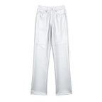 Pantalon Brillant à Taille Haute et Coupe Droite pour Femme | Idéal pour Diverses Occasions