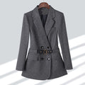 Blazer À Coupe Ajustée Avec Manches Longues Pour Femme | Idéal Pour Les Occasions Quotidiennes