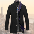 Veste Homme Ajustée en Coton Mélangé | Coupe Moderne Automne/Hiver
