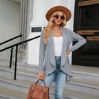 Gilet Texturé avec Coupe Droite pour Femmes | Idéal pour l'Automne