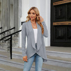 Gilet Texturé avec Coupe Droite pour Femmes | Idéal pour l'Automne