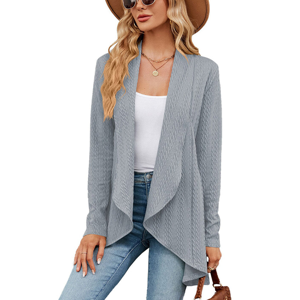 Gilet Texturé avec Coupe Droite pour Femmes | Idéal pour l'Automne