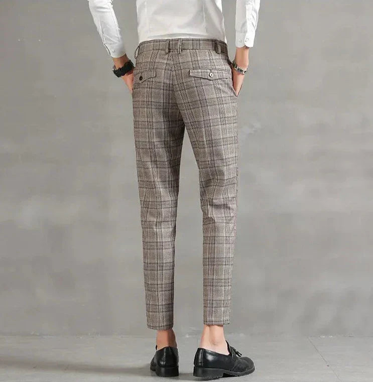 Pantalon À Carreaux Pour Homme Avec Coupe Slim | Idéal Pour Le Quotidien