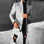 Veste À Motif Géométrique avec Coupe Ajustée pour Hommes | Idéale pour La Mi-Saison Et Les Sorties