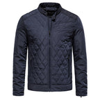 Veste Matelassée avec Fermeture Zippée et Col Montant pour Hommes | Idéal pour Saisons Intermédiaires