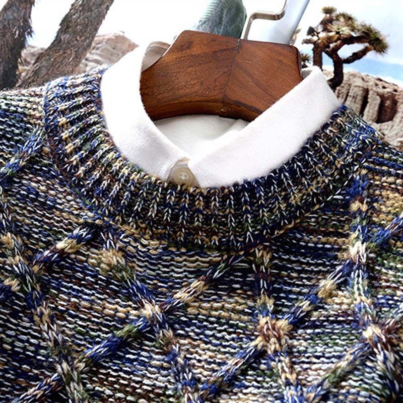 Pull En Maille À Motif Structuré Pour Homme | Idéal Pour Un Usage Quotidien Et Professionnel