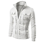 Veste Légère avec Col Montant et Fermeture Zippée pour Homme | Idéale pour les Tenues Décontractées et Quotidiennes