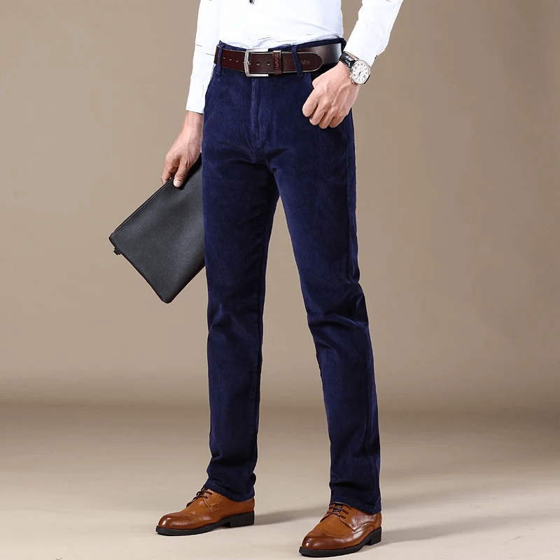 Pantalon À Fines Côtes pour Homme | Idéal pour Le Quotidien Et Les Occasions Décontractées