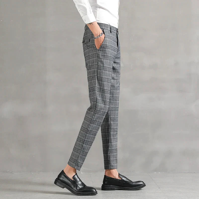 Pantalon À Carreaux Pour Homme Avec Coupe Slim | Idéal Pour Le Quotidien