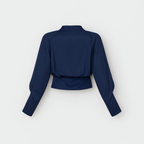 Blouse avec Manches Bouffantes et Boutonnage Frontal pour Femme | Idéale pour le Bureau ou les Événements Sociaux