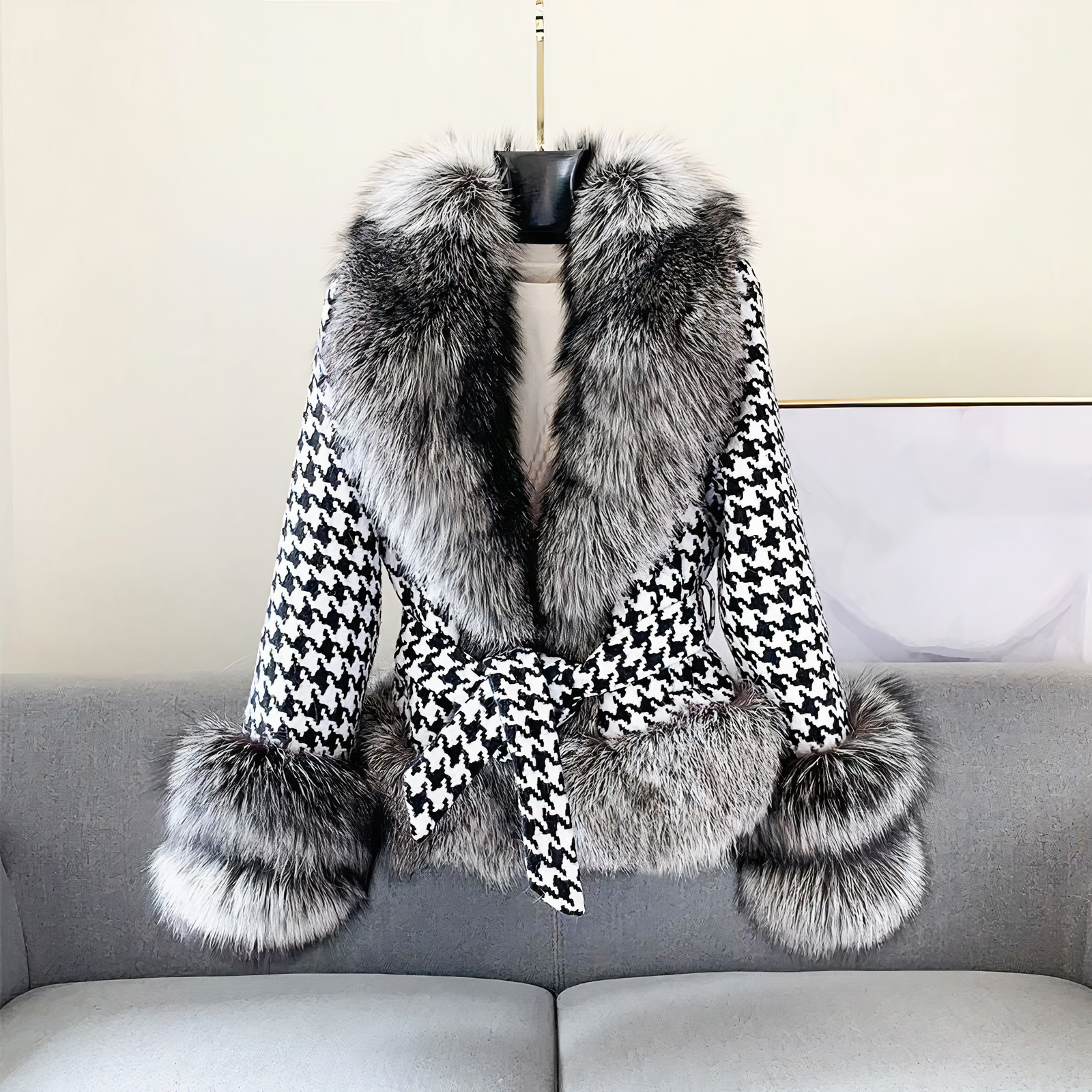 Manteau Long à Col Revers avec Ceinture pour Femme | Idéal pour l’Hiver