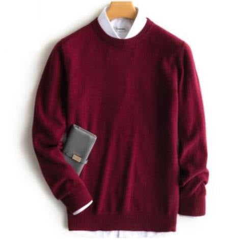 Pull Col Rond Uni À Manches Longues Pour Homme | Idéal Pour Un Usage Quotidien