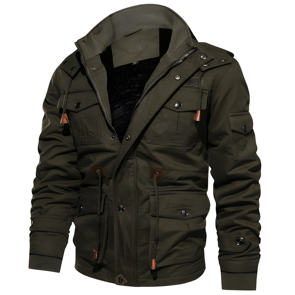 Veste Tactique Pour Homme Avec Poches Multiples | Idéal Pour La Mi-Saison Et Les Activités Extérieures