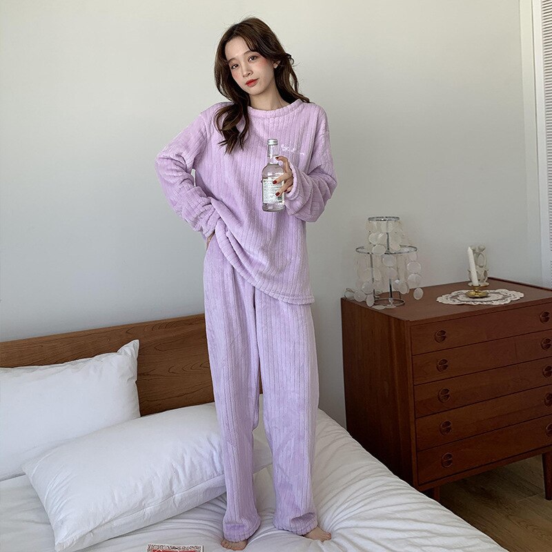Ensemble Pyjama avec Haut Et Pantalon pour Femme | Idéal pour Les Soirées À La Maison