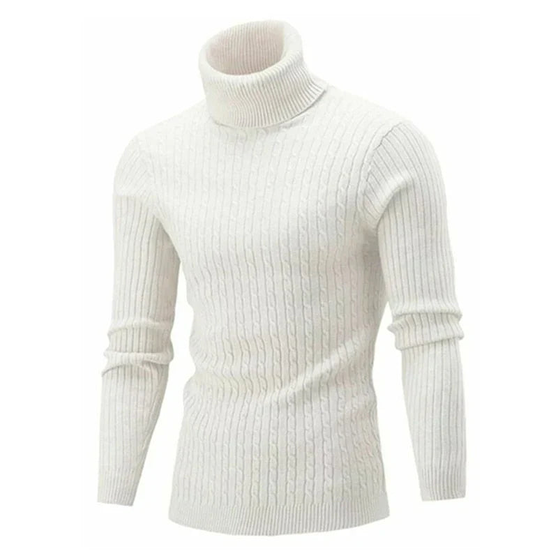 Pull à Col Roulé à Manches Longues pour Homme | Idéal pour l’Hiver