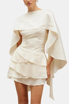 Robe Mini Avec Détails À Volants Et Dos Ouvert Pour Femme | Idéal Pour Soirées Et Événements