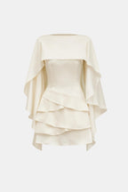 Robe Mini Avec Détails À Volants Et Dos Ouvert Pour Femme | Idéal Pour Soirées Et Événements