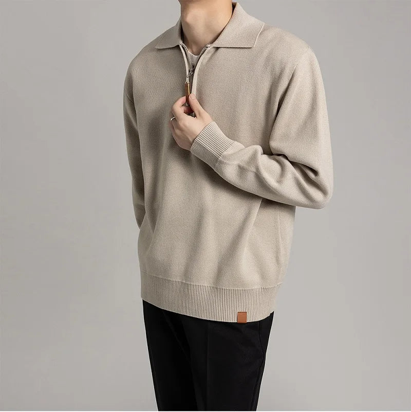 Pull avec Col et Demi-Zip pour Adulte | Idéal pour Usage Quotidien