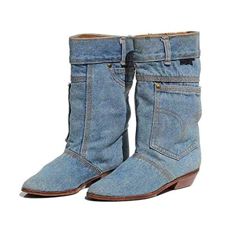 Bottes Mi-Hautes À Coupe Décontractée Pour Femmes | Idéales Pour Usage Quotidien
