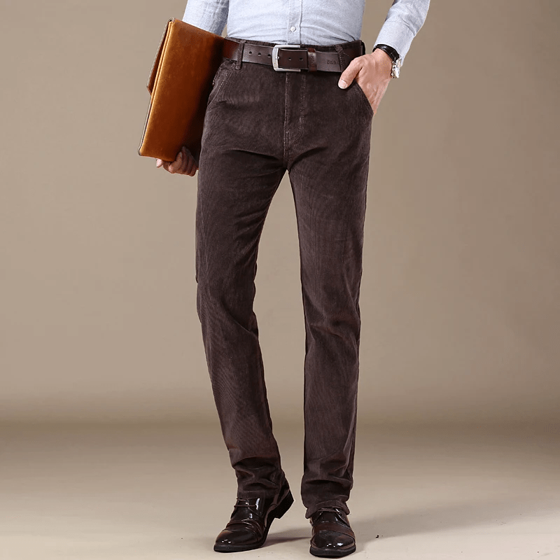 Pantalon À Fines Côtes pour Homme | Idéal pour Le Quotidien Et Les Occasions Décontractées