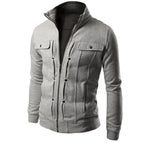 Veste Légère avec Col Montant et Fermeture Zippée pour Homme | Idéale pour les Tenues Décontractées et Quotidiennes