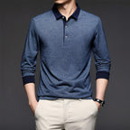 Chemise à Manches Longues avec Col Trois Boutons pour Homme | Idéale pour le Quotidien
