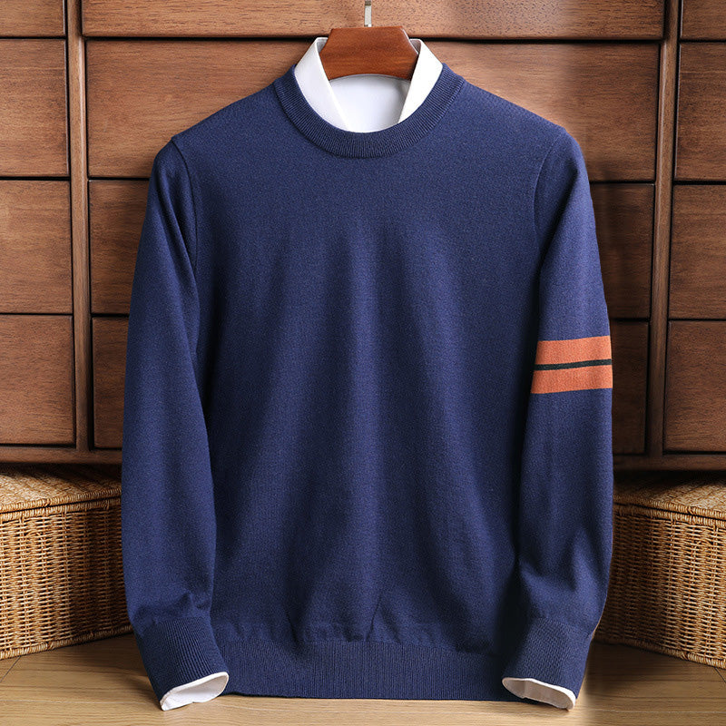 Pull À Col Roulé Avec Rayures Discrètes Pour Homme | Idéal Pour Les Saisons Automne-Hiver