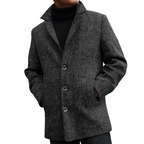 Veste Décontractée À Revers avec Motif Chevrons pour Homme | Idéal pour Différentes Occasions