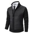 Veste Zippée Avec Corps Matelassé Et Manches En Tricot Pour Homme | Idéal Pour Mi-Saison Et Usage Quotidien