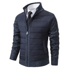 Veste Zippée Avec Corps Matelassé Et Manches En Tricot Pour Homme | Idéal Pour Mi-Saison Et Usage Quotidien