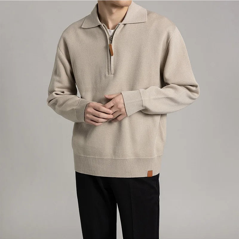 Pull avec Col et Demi-Zip pour Adulte | Idéal pour Usage Quotidien